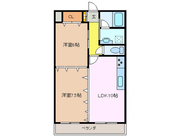 桑名駅 徒歩2分 2階の物件間取画像